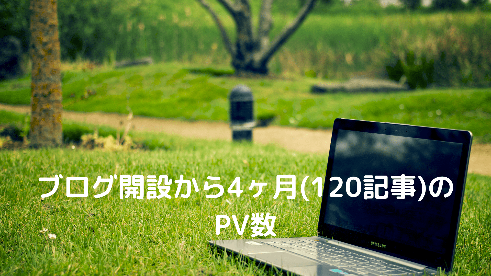 ブログ開設から4ヶ月(120記事)の PV数